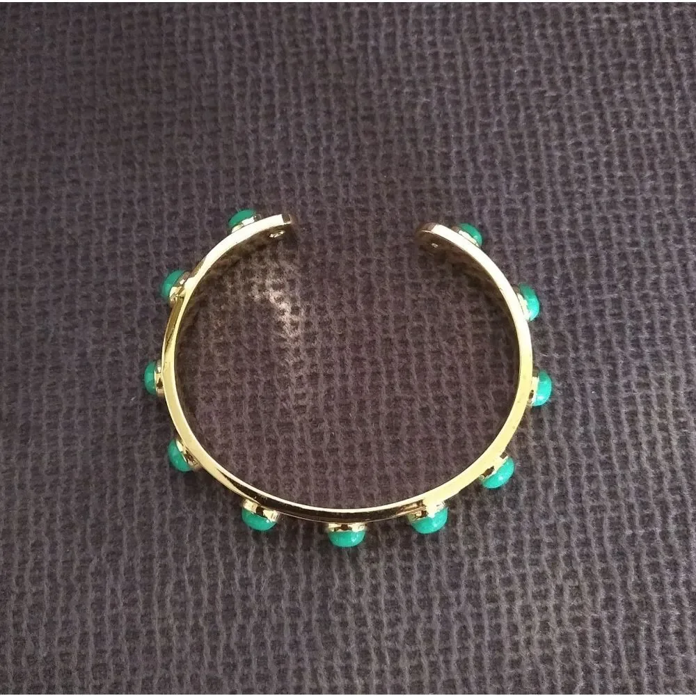 ✨️HP✨️ Kate Spade♠  "Tag🏷️ Along" Cuff in Jade Green💚 - Picture 3 of 6